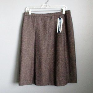 Classic Pendleton Wool Blend Pleat Skirt NWT